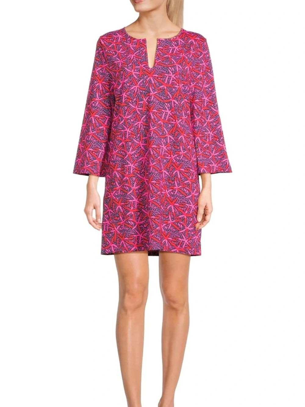 Lilly Pulitzer Johana Long sleeve Coverup Passion Fruit Pink Small NWT #017420